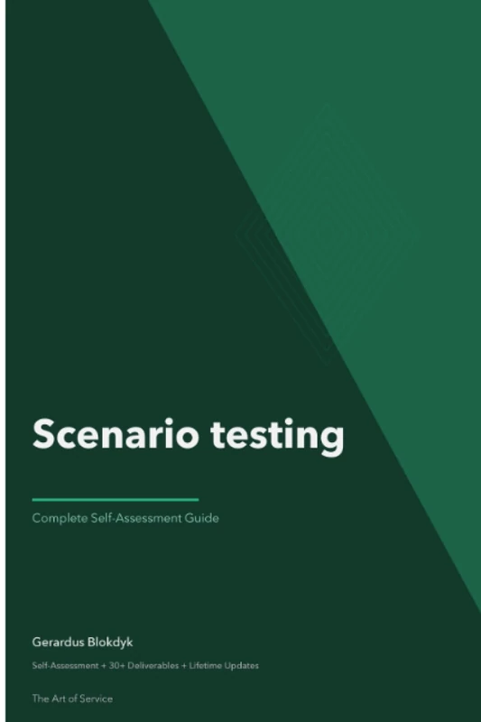 Scenario testing Standard Requirements