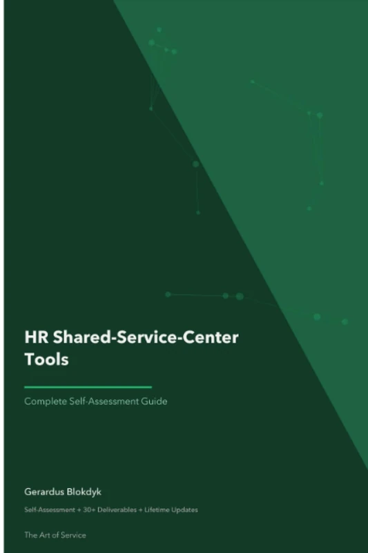 HR Shared-Service-Center Tools Complete Self-Assessment Guide