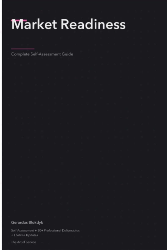 Market Readiness Complete Self-Assessment Guide