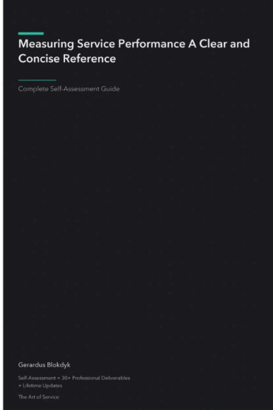 Measuring Service Performance A Clear and Concise Reference