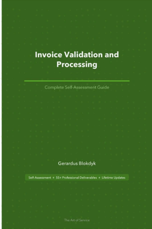 Invoice Validation and Processing Third Edition