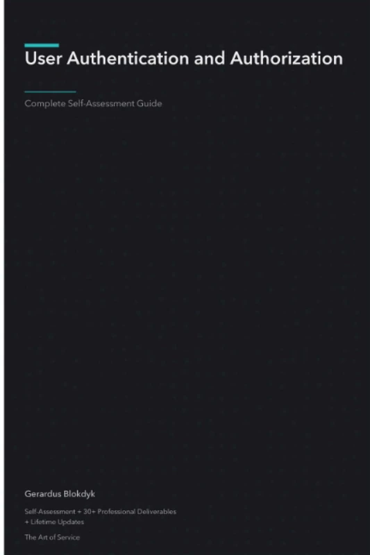 User Authentication and Authorization Third Edition