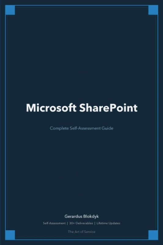Microsoft SharePoint A Complete Guide - 2019 Edition