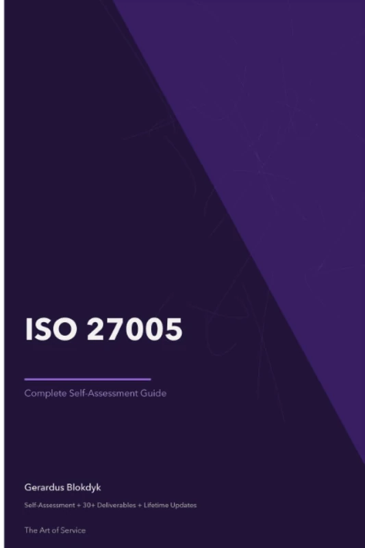 ISO 27005 A Complete Guide - 2019 Edition