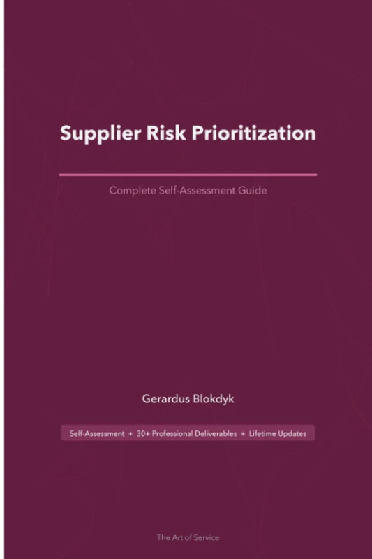 Supplier Risk Prioritization A Complete Guide
