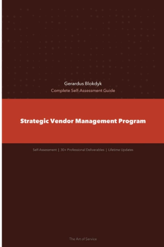 Strategic Vendor Management Program A Complete Guide