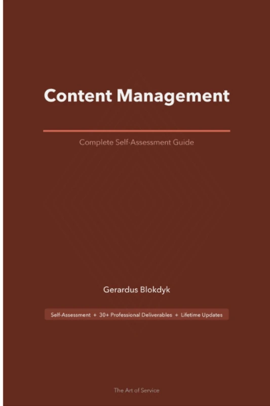 Content Management A Complete Guide - 2020 Edition