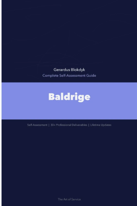 Baldrige A Complete Guide