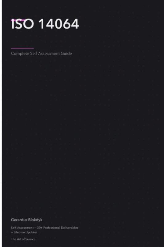 ISO 14064 A Complete Guide - 2020 Edition