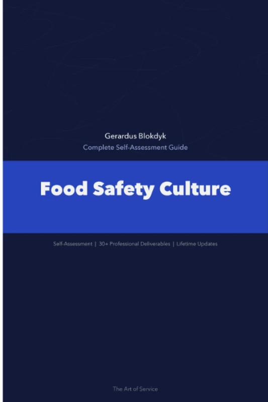 Food Safety Culture A Complete Guide - 2020 Edition