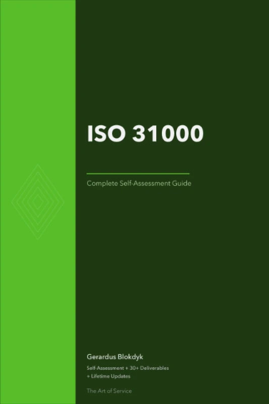 ISO 31000 A Complete Guide - 2020 Edition