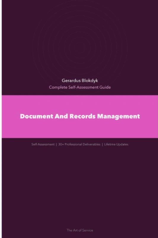 Document And Records Management A Complete Guide