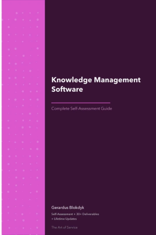Knowledge Management Software A Complete Guide - 2020 Edition