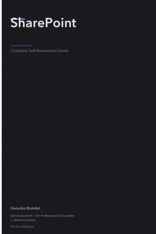 SharePoint A Complete Guide - 2020 Edition