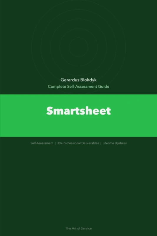 Smartsheet A Complete Guide - 2020 Edition