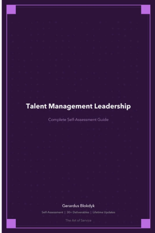 Talent Management Leadership A Complete Guide