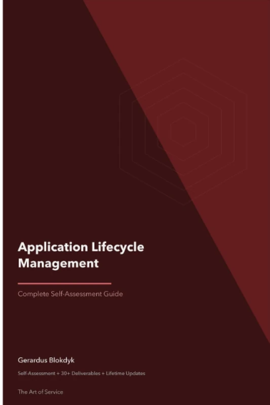 Application Lifecycle Management A Complete Guide - 2020 Edition