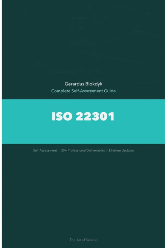 ISO 22301 A Complete Guide - 2020 Edition