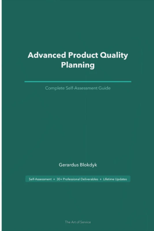 Advanced Product Quality Planning A Complete Guide