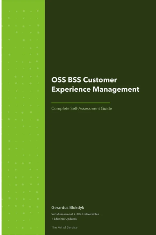 OSS BSS Customer Experience Management A Complete Guide