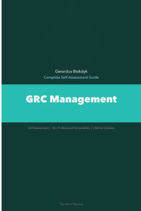 GRC Management A Complete Guide - 2020 Edition