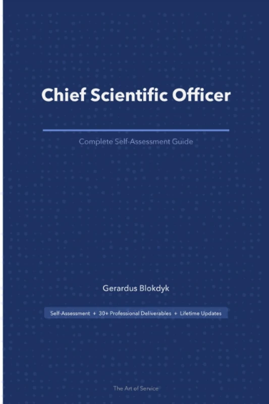 Chief Scientific Officer A Complete Guide