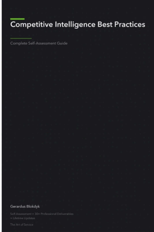 Competitive Intelligence Best Practices A Complete Guide