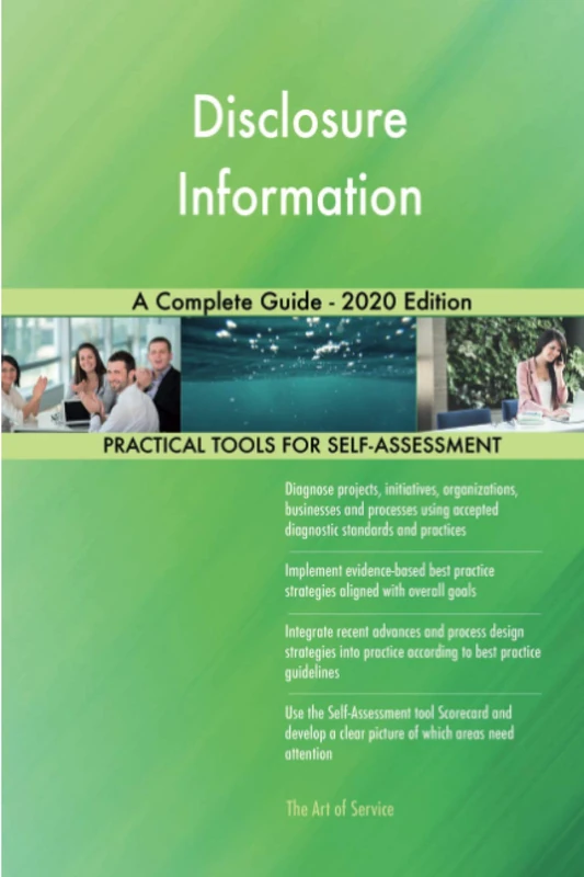 Disclosure Information A Complete Guide - 2020 Edition