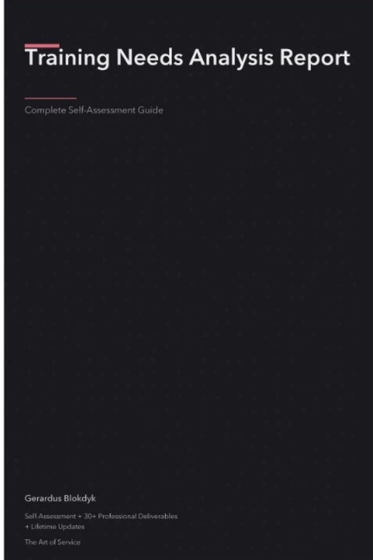 Training Needs Analysis Report A Complete Guide