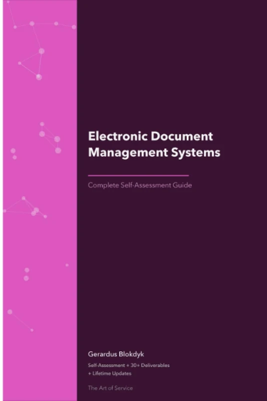 Electronic Document Management Systems A Complete Guide - 2020 Edition