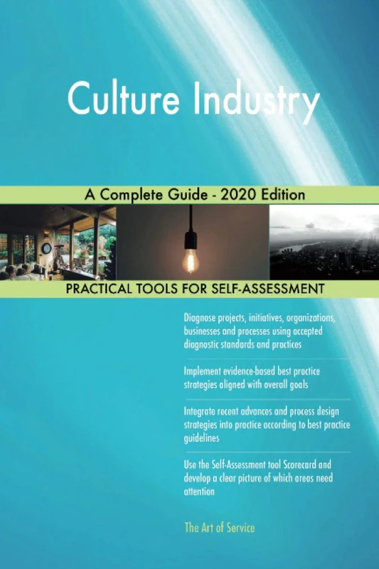 Culture Industry A Complete Guide - 2020 Edition