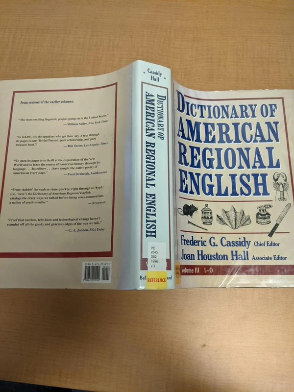 Dictionary of American Regional English: I-O v. 3: Volume III