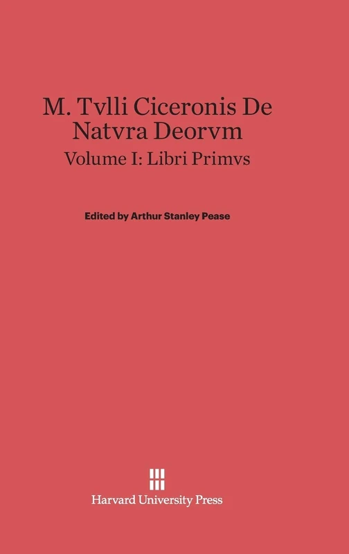 M. Tvlli Ciceronis De Natvra Deorvm, Volume I: Liber Primvs
