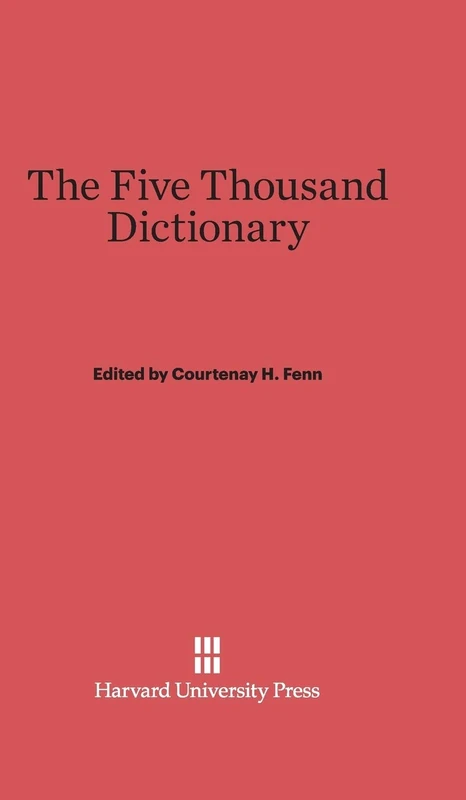 The Five Thousand Dictionary: A Chinese-English Pocket Dictionary and Index to the Character Cards of the College of Chinese Studies, California ... American Ed., Based on the Fifth Peking Ed