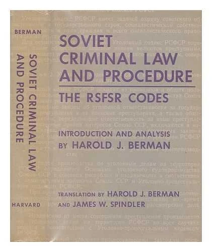Soviet Criminal Law and Procedure: The R.S.F.S.R. Codes (Soviet Research Centre Studies): The RSFSR Codes, Second Edition: 50 (Russian Research Center Studies) - Image 1