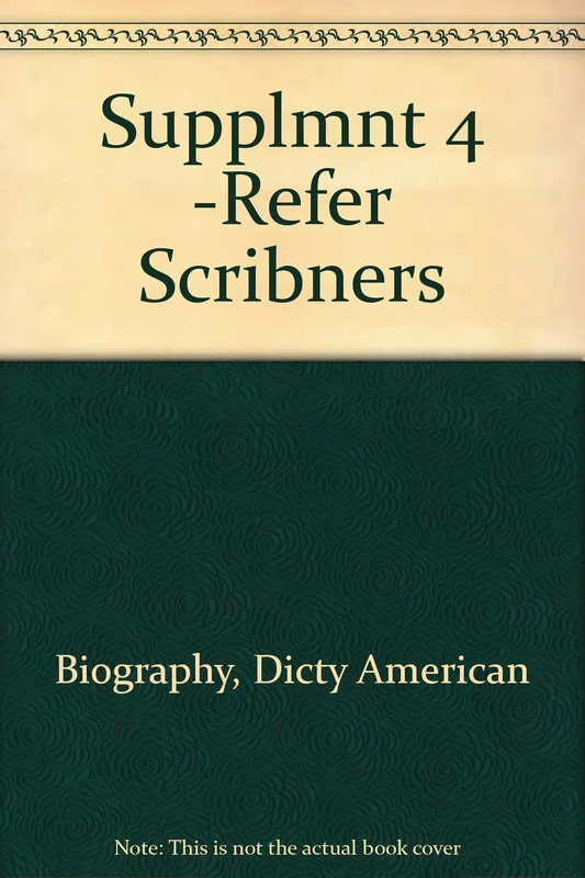 Supplmnt 4 -Refer Scribners