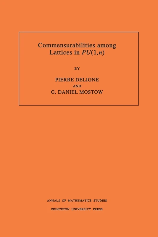 Commensurabilities among Lattices in PU (1, n). (AM-132) (Annals of Mathematics Studies, 132)