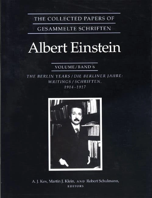Princeton University Press - Einstein Collected Papers Vol 6