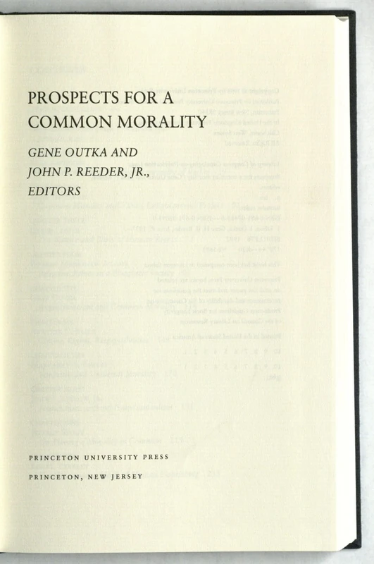 Prospects for a Common Morality