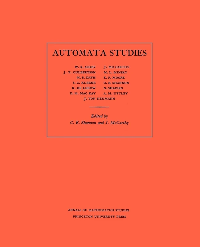 Automata Studies. (AM-34) (Annals of Mathematics Studies)