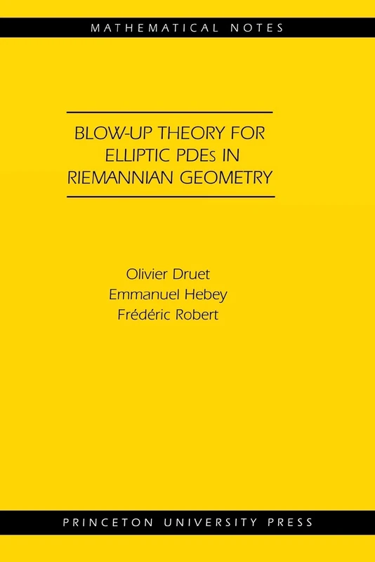 Blow-up Theory for Elliptic Pdes in Riemannian Geometry (Mn-45) (Mathematical Notes): (Mathematical Notes)