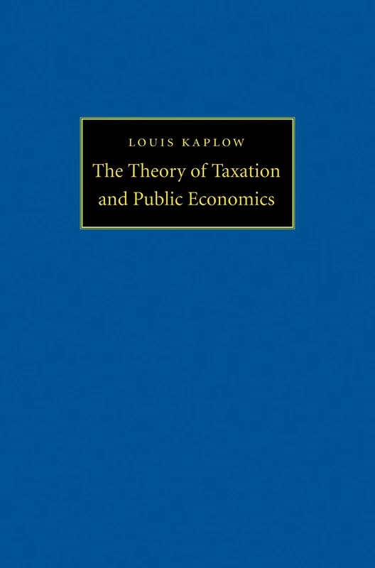 Theory of Taxation and Public Economics