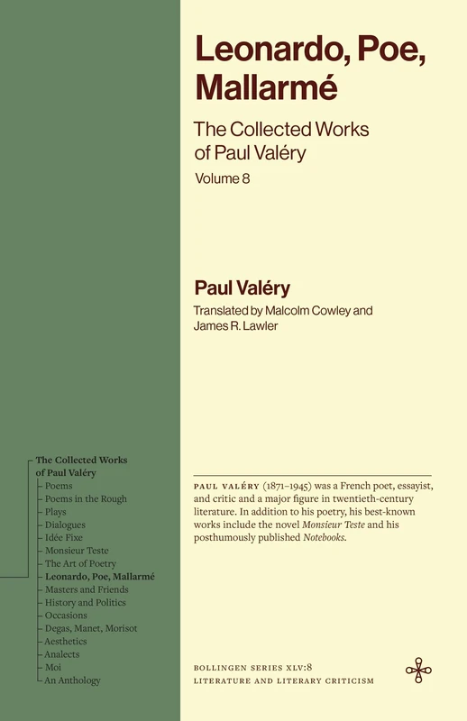 Leonardo, Poe, Mallarmé: The Collected Works of Paul Valéry, Volume 8 (Bollingen Recollections)