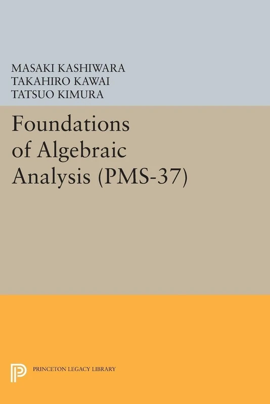 Foundations of Algebraic Analysis (PMS-37), Volume 37 (Princeton Mathematical Series)