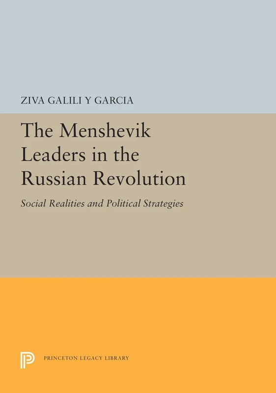 The Menshevik Leaders in the Russian Revolution – Social Realities and Political Strategies: 5436 (Princeton Legacy Library)