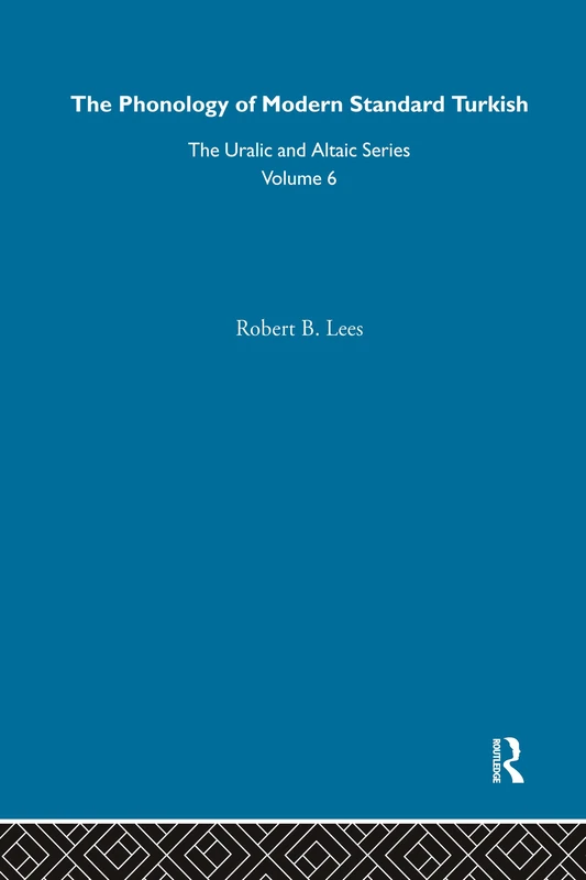 Routledge - The Phonology of Modern Standard Turkish Book
