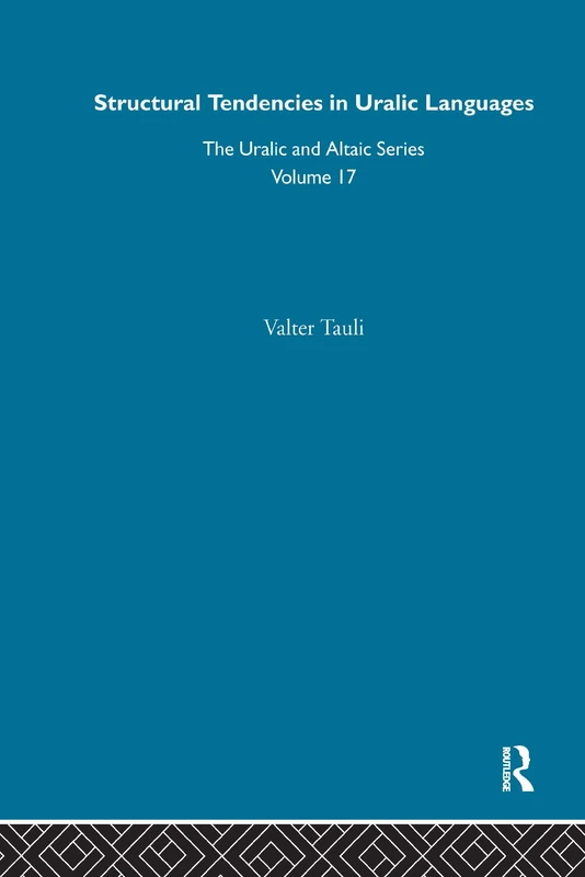 Routledge Structural Tendencies in Uralic Languages Book