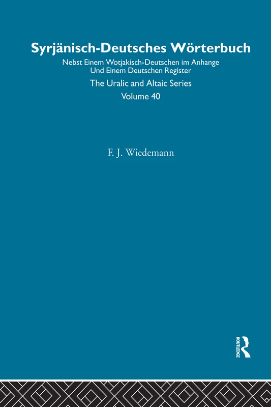 Syrjanisch-Deutches Worterbuch