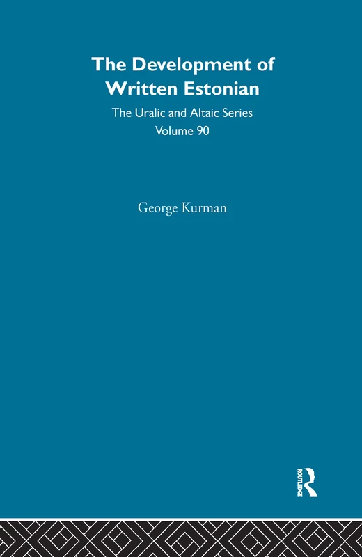 Routledge - The Development of Written Estonian Book