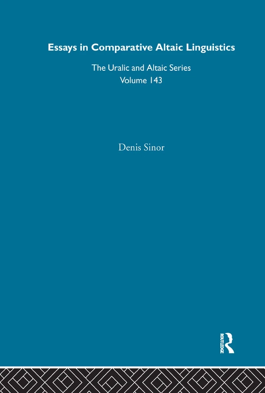 Routledge - Essays in Comparative Altaic Linguistics